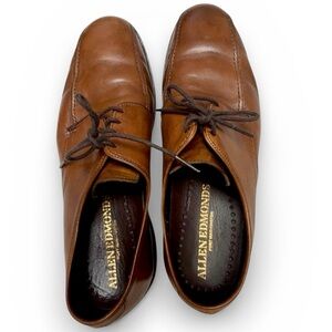 Allen Edmonds Madison Avenue Brown Leather Moc Toe Derby Shoes USA 10